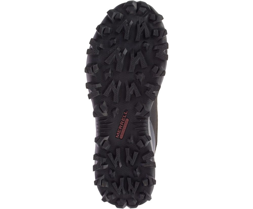 Kozaki Merrell Męskie Szare/Czarne - Thermo Kiruna Mid Shell Waterproof - 748395-KOL